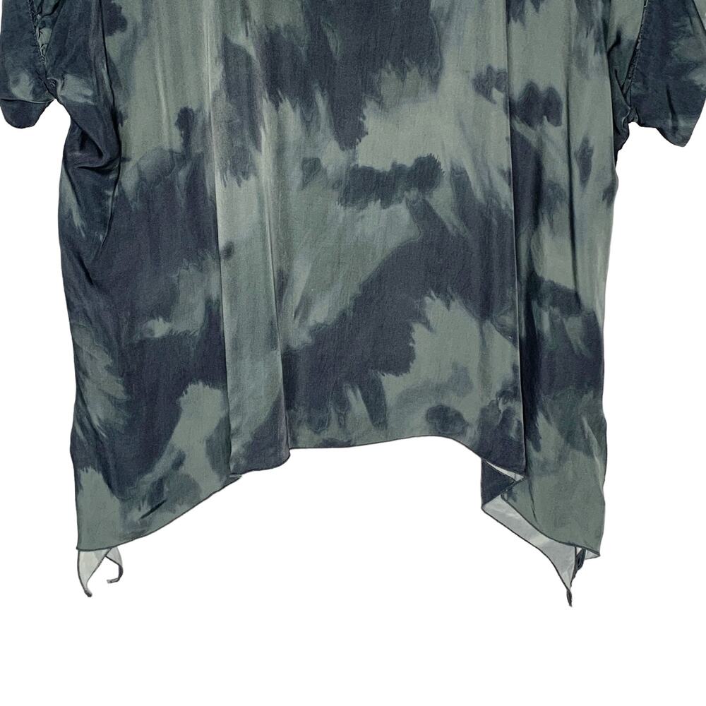 Tutu and Lilli XS/S The Bizzy Round Neck Short Sleeve Top Print Silky Lagenlook - Picture 5 of 7